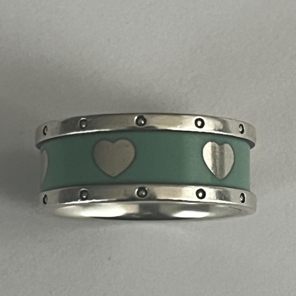 Tiffany & Co. Enamel Heart Band